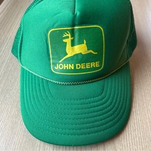 John Deere Green Trucker Hat Vintage Nissun Snapback Rare